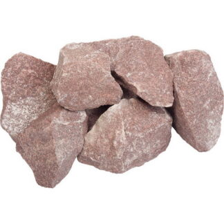 Камни для бани малиновый кварцит (колотый), 20 кг  
